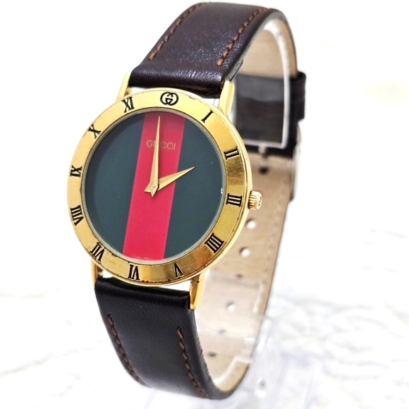 Vintage Gucci Sherry Line Men's Watch 3000.2.M Quartz 33mm Large Wrist Classic - Picture 1 of 10